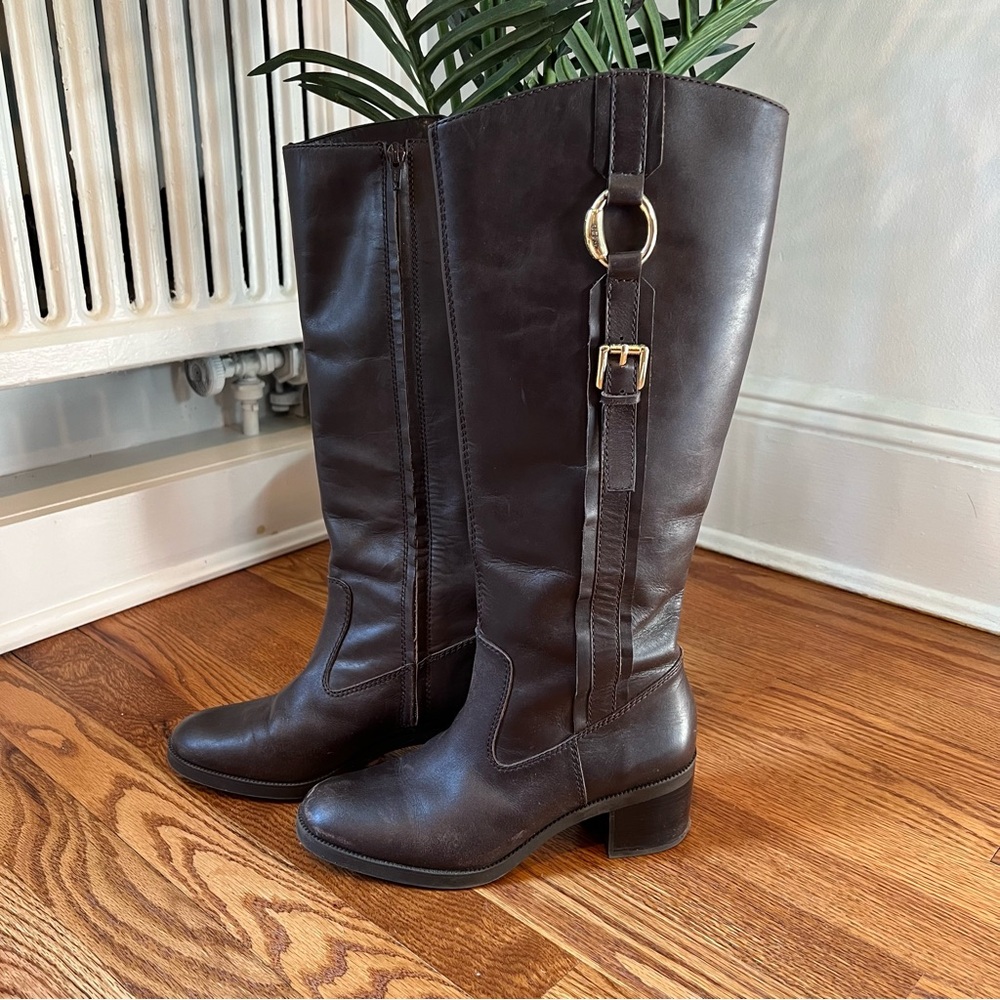 Ralph Lauren Brown Leather Riata Boots
